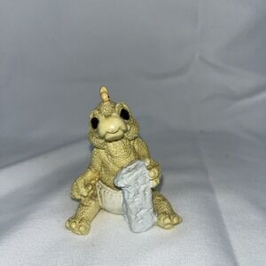 Enesco Prehistoric Ages Yellow Dinosaur Figurine - Age 1 by Kathy Wise‎